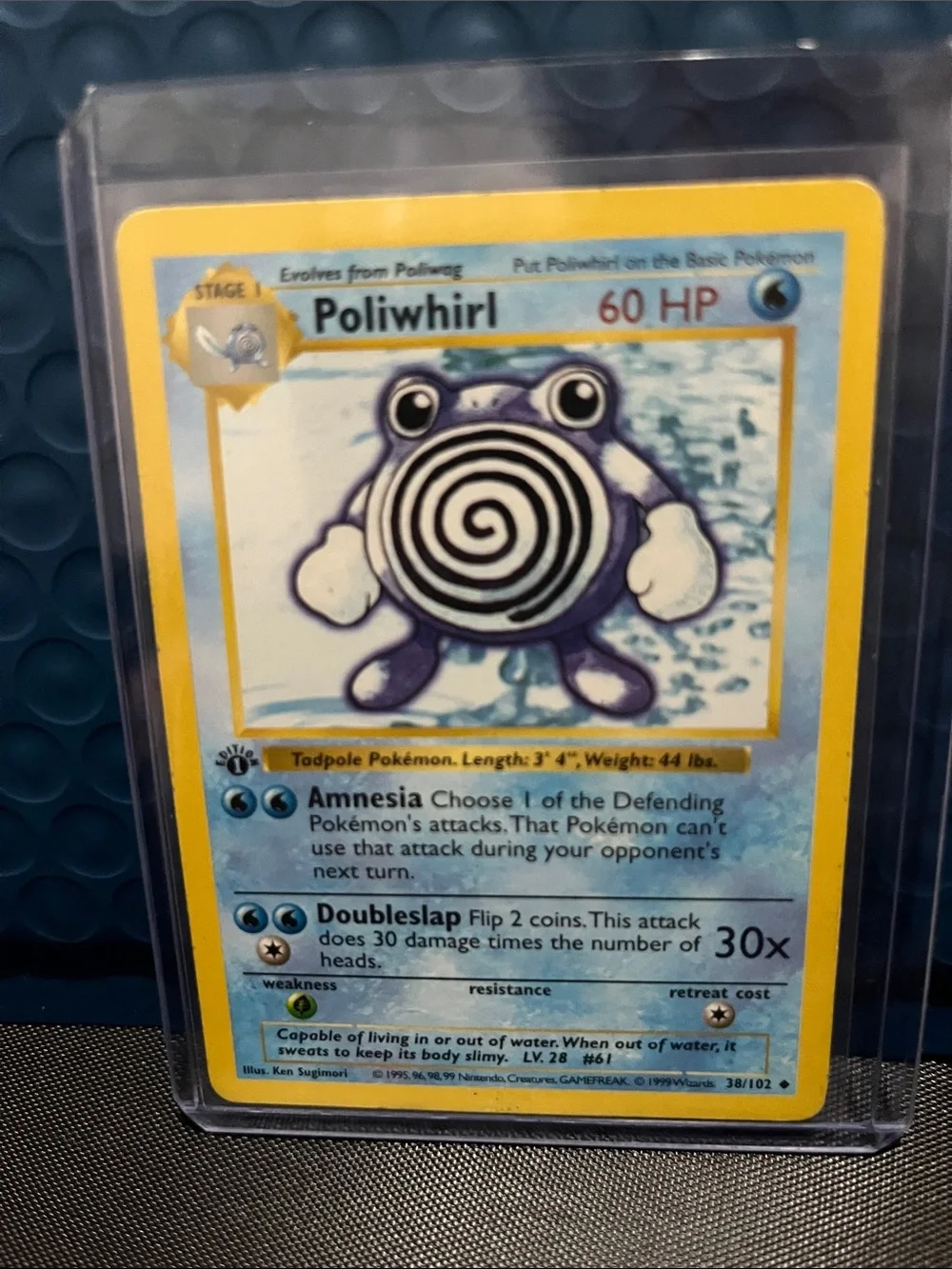 Pokemon first edition poliwhirl! 1999 wizards
